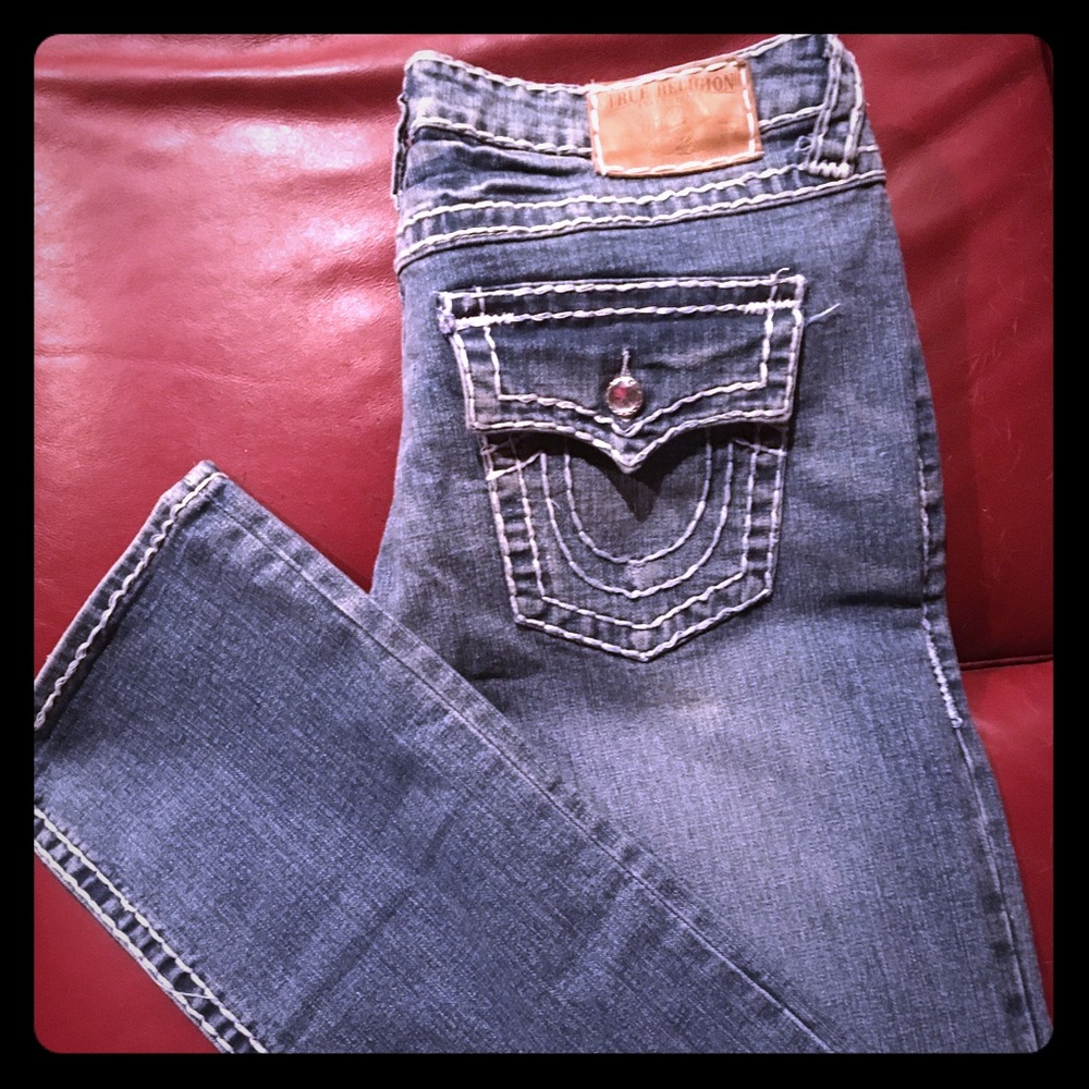 True Religion wide leg jeans